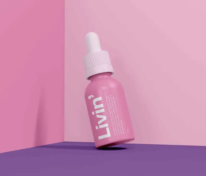 Playful Skincare Bottle Mockup
